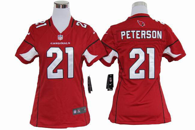 Nike Women's nfl Arizona Cardinals 21 Patrick Peterson Nike Red Game Jerseys